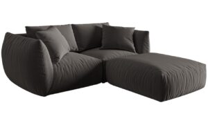 Micadoni Sametov&aacute; rohov&aacute; pohovka Chris 220 cm