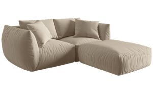 Micadoni Sametov&aacute; rohov&aacute; pohovka Chris 220 cm