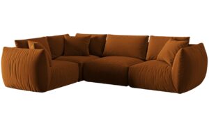 Micadoni Sametov&aacute; rohov&aacute; pohovka Chris 295 cm