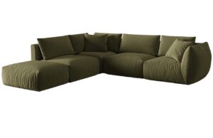 Micadoni Sametov&aacute; rohov&aacute; pohovka Chris 295 cm