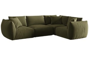 Micadoni Sametov&aacute; rohov&aacute; pohovka Chris 295 cm