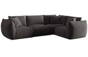 Micadoni Sametov&aacute; rohov&aacute; pohovka Chris 295 cm