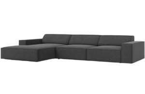 Micadoni Sametov&aacute; rohov&aacute; pohovka Jodie 284 cm