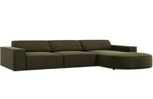 Micadoni Sametov&aacute; rohov&aacute; pohovka Jodie 284 cm