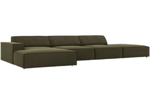 Micadoni Sametov&aacute; rohov&aacute; pohovka Jodie 341 cm