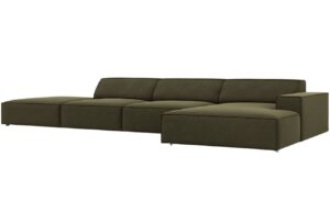 Micadoni Sametov&aacute; rohov&aacute; pohovka Jodie 341 cm