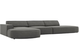 Micadoni Sametov&aacute; rohov&aacute; pohovka Jodie 342 cm