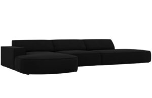 Micadoni Sametov&aacute; rohov&aacute; pohovka Jodie 342 cm