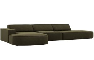 Micadoni Sametov&aacute; rohov&aacute; pohovka Jodie 342 cm