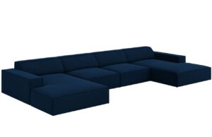 Micadoni Sametov&aacute; rohov&aacute; pohovka Jodie 364 cm