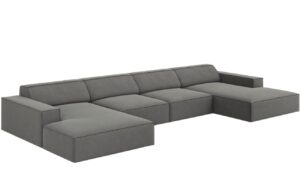 Micadoni Sametov&aacute; rohov&aacute; pohovka Jodie 364 cm