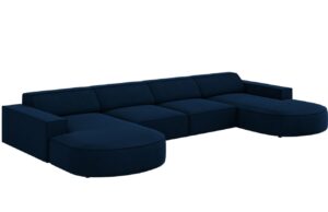 Micadoni Sametov&aacute; rohov&aacute; pohovka Jodie 364 cm