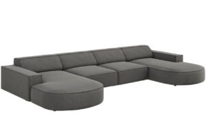 Micadoni Sametov&aacute; rohov&aacute; pohovka Jodie 364 cm