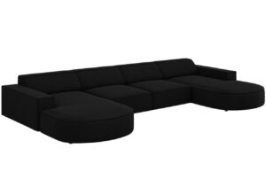 Micadoni Sametov&aacute; rohov&aacute; pohovka Jodie 364 cm