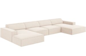 Micadoni Sametov&aacute; rohov&aacute; pohovka Jodie 364 cm