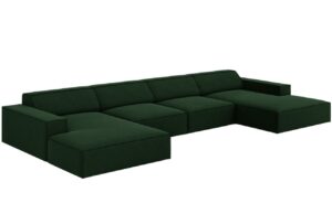 Micadoni Sametov&aacute; rohov&aacute; pohovka Jodie 364 cm