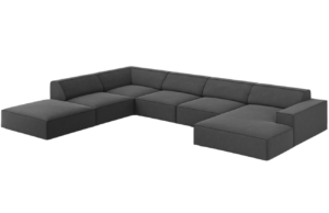 Micadoni Sametov&aacute; rohov&aacute; pohovka Jodie 364 cm