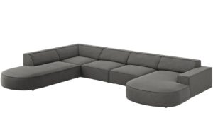 Micadoni Sametov&aacute; rohov&aacute; pohovka Jodie 364 cm