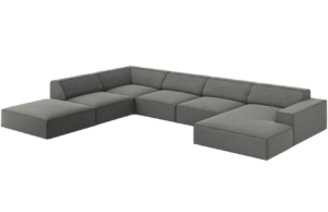 Micadoni Sametov&aacute; rohov&aacute; pohovka Jodie 364 cm