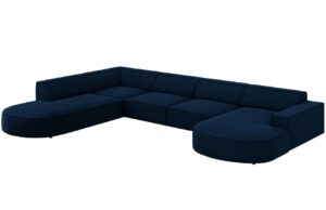 Micadoni Sametov&aacute; rohov&aacute; pohovka Jodie 364 cm