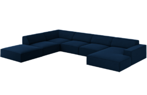 Micadoni Sametov&aacute; rohov&aacute; pohovka Jodie 364 cm