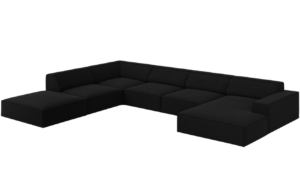 Micadoni Sametov&aacute; rohov&aacute; pohovka Jodie 364 cm