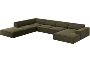 Micadoni Sametov&aacute; rohov&aacute; pohovka Jodie 364 cm