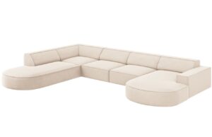 Micadoni Sametov&aacute; rohov&aacute; pohovka Jodie 364 cm