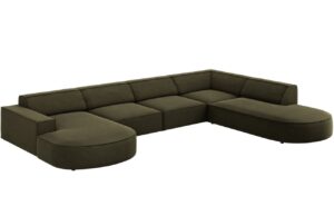 Micadoni Sametov&aacute; rohov&aacute; pohovka Jodie 364 cm