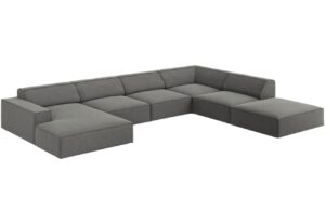 Micadoni Sametov&aacute; rohov&aacute; pohovka Jodie 364 cm