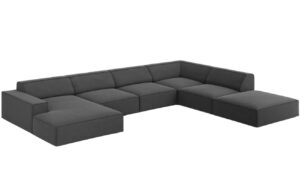 Micadoni Sametov&aacute; rohov&aacute; pohovka Jodie 364 cm