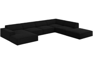 Micadoni Sametov&aacute; rohov&aacute; pohovka Jodie 364 cm