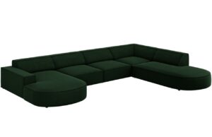 Micadoni Sametov&aacute; rohov&aacute; pohovka Jodie 364 cm