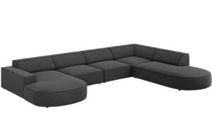 Micadoni Sametov&aacute; rohov&aacute; pohovka Jodie 364 cm