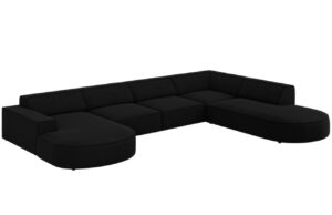 Micadoni Sametov&aacute; rohov&aacute; pohovka Jodie 364 cm