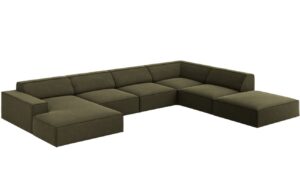 Micadoni Sametov&aacute; rohov&aacute; pohovka Jodie 364 cm