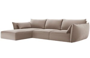 Micadoni Sametov&aacute; rohov&aacute; pohovka Kaelle 308 cm