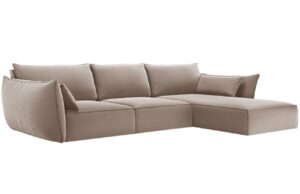 Micadoni Sametov&aacute; rohov&aacute; pohovka Kaelle 308 cm