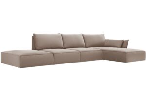 Micadoni Sametov&aacute; rohov&aacute; pohovka Kaelle 364 cm