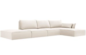 Micadoni Sametov&aacute; rohov&aacute; pohovka Kaelle 364 cm