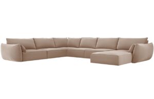 Micadoni Sametov&aacute; rohov&aacute; pohovka Kaelle 384 cm