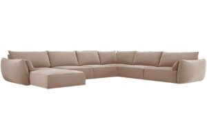 Micadoni Sametov&aacute; rohov&aacute; pohovka Kaelle 384 cm