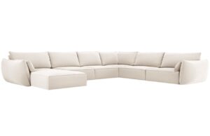 Micadoni Sametov&aacute; rohov&aacute; pohovka Kaelle 384 cm