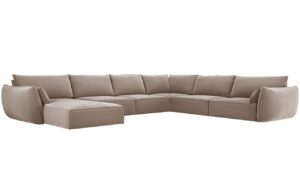 Micadoni Sametov&aacute; rohov&aacute; pohovka Kaelle 384 cm