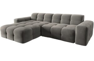 Micadoni Sametov&aacute; rohov&aacute; pohovka Kendal 256 cm