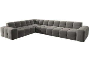 Micadoni Sametov&aacute; rohov&aacute; pohovka Kendal 332 cm