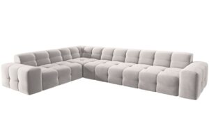 Micadoni Sametov&aacute; rohov&aacute; pohovka Kendal 332 cm