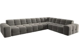 Micadoni Sametov&aacute; rohov&aacute; pohovka Kendal 332 cm