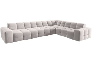 Micadoni Sametov&aacute; rohov&aacute; pohovka Kendal 332 cm