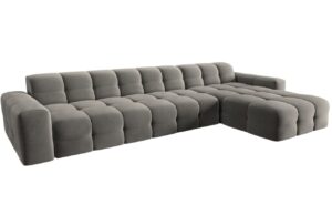 Micadoni Sametov&aacute; rohov&aacute; pohovka Kendal 357 cm